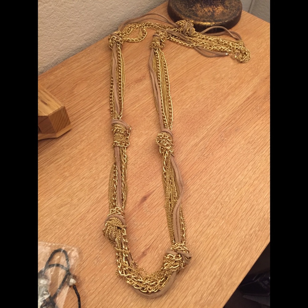 Chunky gold necklace from Buckle